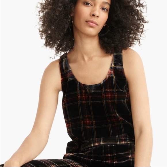 NWT J. Crew velour tank-6P - Picture 1 of 8